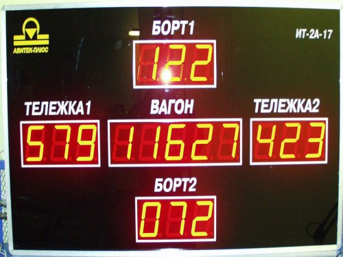 Информационное табло для весов фотография